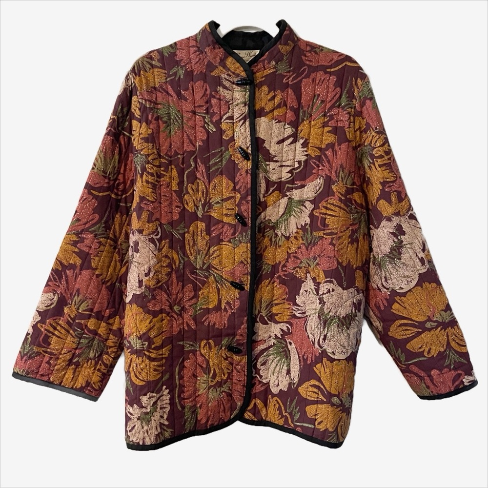 Vintage | Quilted Lined Floral Jacket
